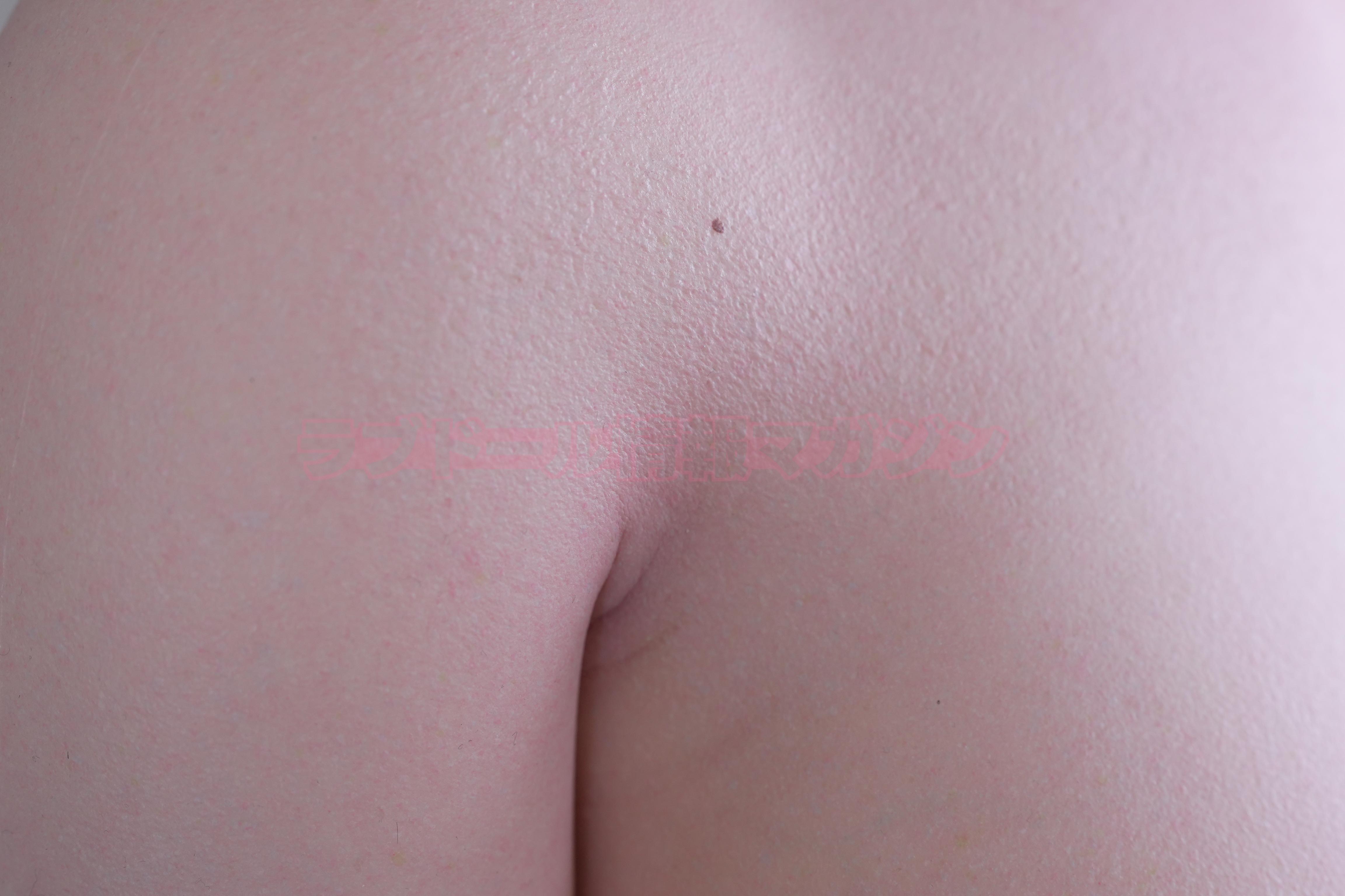 Close-up of a skin texture on a shoulder, demonstrating soft and realistic appearance with subtle details.